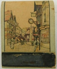 City Market Place Art New Contract Bridge Full Unstruck Vintage Matchbook