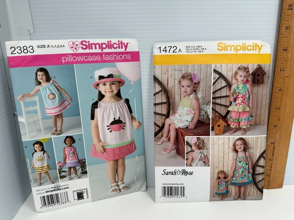 7 Girls McCall's Simplicity Butterick Sewing Patterns UNCUT Baby Sz 1/2-5 XXS-L - Image 2 of 4