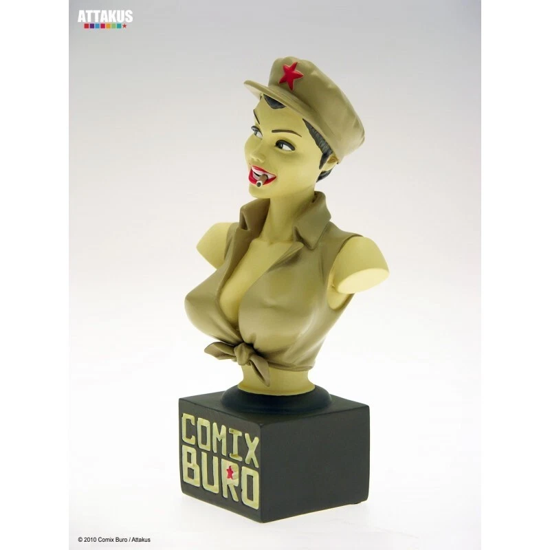 Figurine Buste pin-up Comix Buro - Version lingerie - Attakus B420 - Photo 1/2
