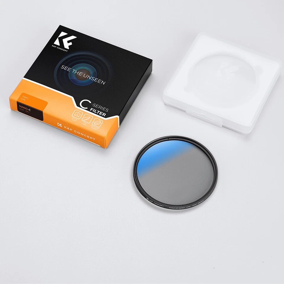 K&F Concept Phone Lens Filter 52mm Thread Clip CPL Circular Polarizing Polarizer - Image 4 of 4