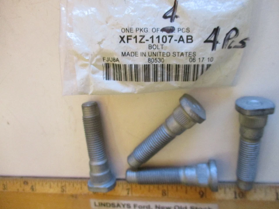 4 PIEZAS NUEVAS FORD 1999/2005 TAURUS & MERCURY SABLE "PERNO" PERNO RUEDA, XF1Z-1107-AB Foto 3 de 3