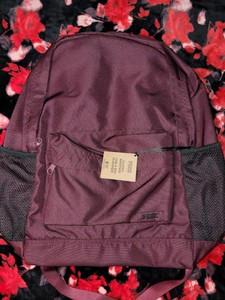 maroon pink backpack