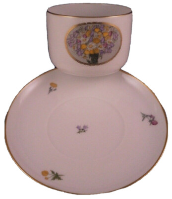 Art Nouveau Nymphenburg Porcelain Rudolf Sieck Cup & Saucer Porzellan Tasse