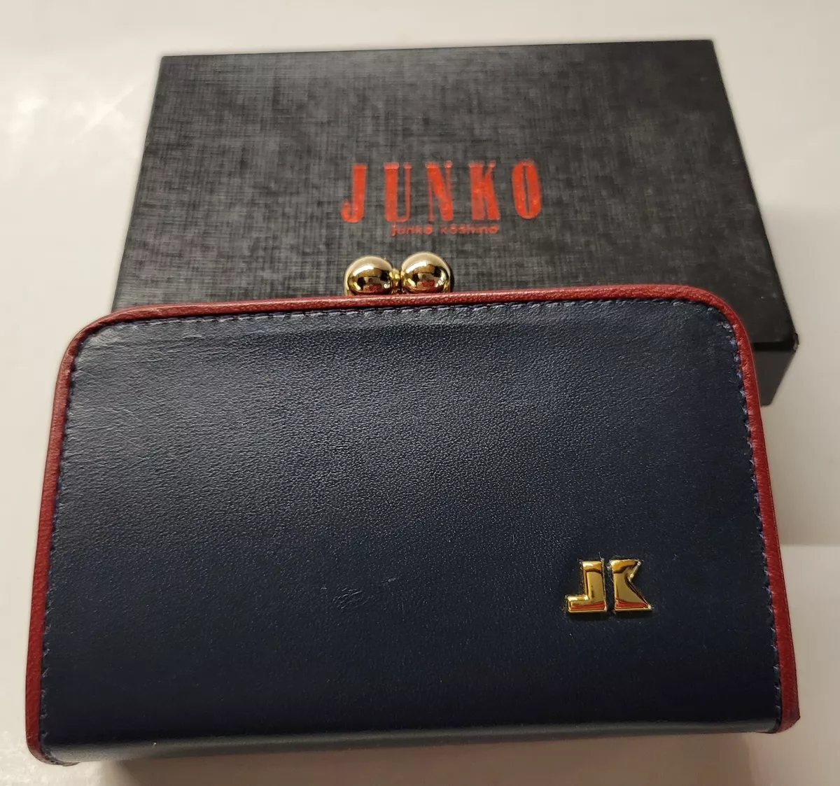 Junko Koshino JK Japan Designer Coin Purse Dark Blue