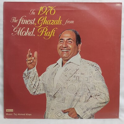 The Finest Ghazals From Mohd Rafi LP Vinyl Record Bollywood Hindi 1976 Indian NM