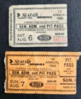 SEAFAIR NATIONALS NHRA Drag Racing 1ST ANNUAL 1988 TICKETS SEATTLE WASHINGTON