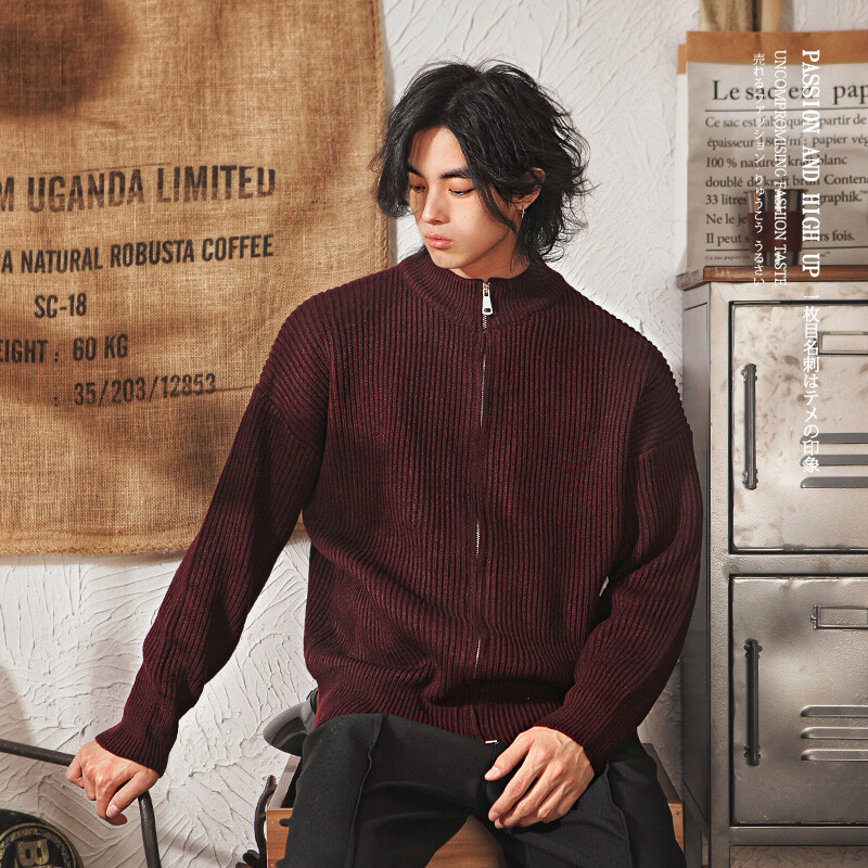 Turtleneck Jacket Men Black High Neck With Denim Jacket Turtleneck