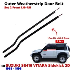 Fits 88- 98 Suzuki Vitara Se416 Escudo Sidekick 2D Weatherstrip Door belt 5d2a
