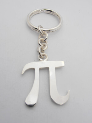 Pi Greco: Silver 925 Keychain - Mathematics - Mathematician - Geometry