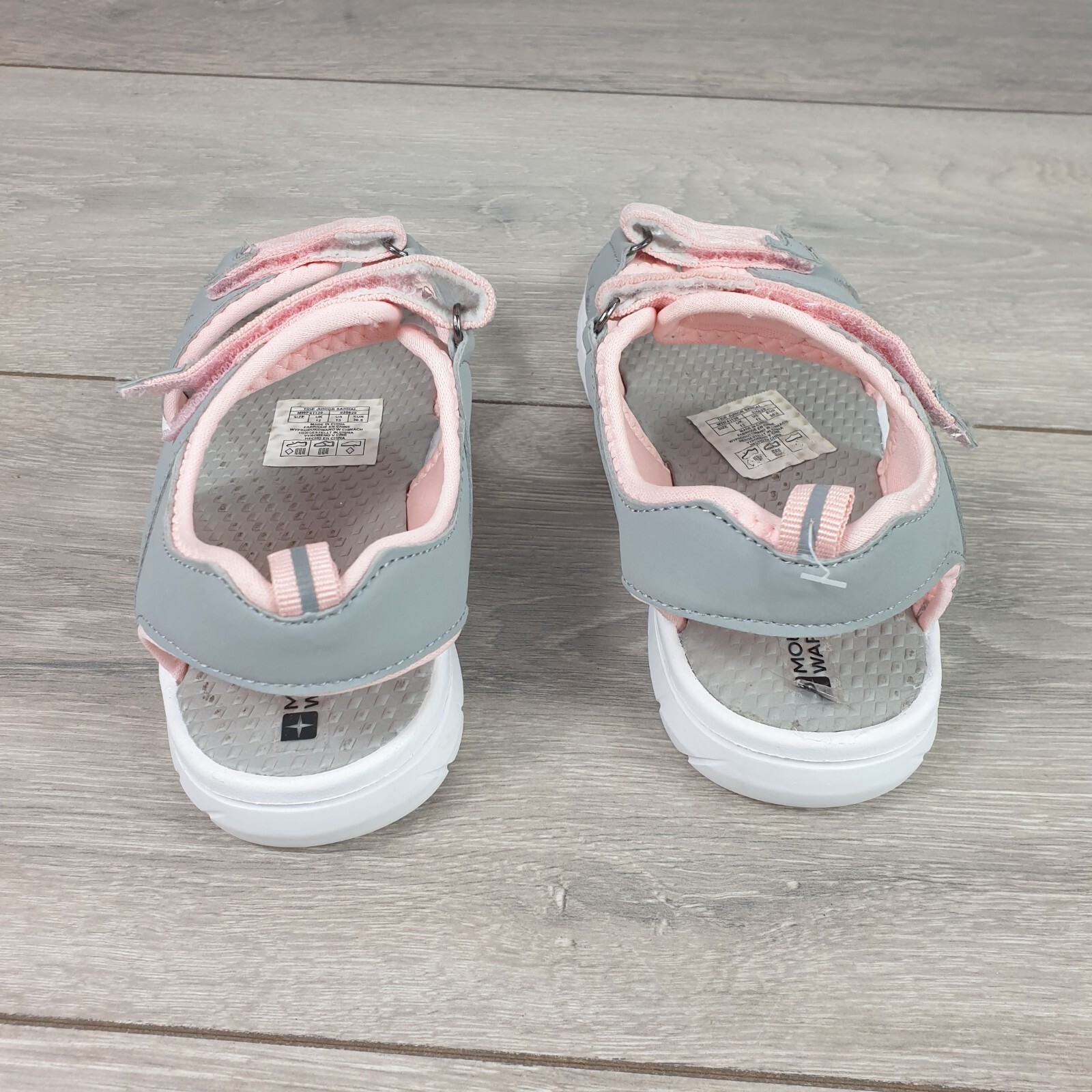 Girls Hiking Sandals Grey Mountain Warehouse Kids Pink UK C12 Outdoor Summer image 3