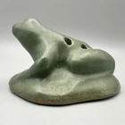 Brush or Brush - McCoy Green Matte Glazed Flower Frog