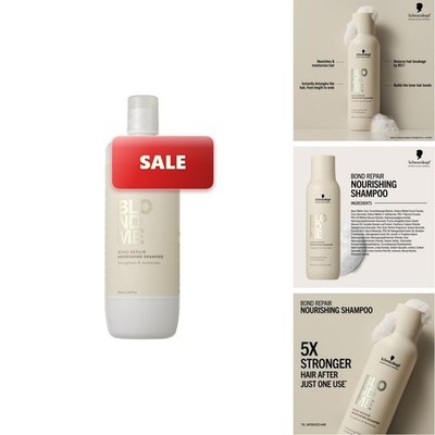 BlondMe Bond Repair Nourishing Shampoo Blonde Hair, 33.8 Fl Oz Adds Moisture