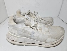 On Cloud Cloudnova Undyed White Womens Triple White Size 9.5 Running Shoes