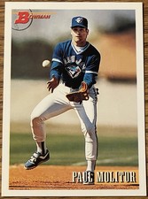 Paul Molitor 1993 Bowman Baseball Card #167 Toronto Blue Jays MLB HOF Free Ship