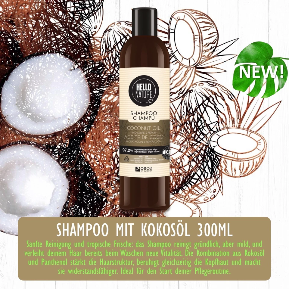 Shampoo Repair Kokosöl Pantenol Naturkosmetik Haarpflege Haarschäden Bio Vegan - Bild 3 von 4