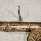 Vintage antique brass ornate cup and saucer holder — photo 4