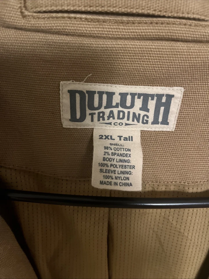 Duluth Trading Flex Firehose Jacket Sports Coat Blazer Mens Brown Heavy Sz: 2XLT - Image 2 of 4