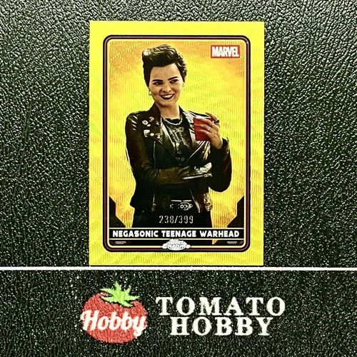 NEGASONIC TEENAGE WARHEAD /399 YELLOW WAVE TOPPS CHROME MARVEL STUDIOS 2025 26