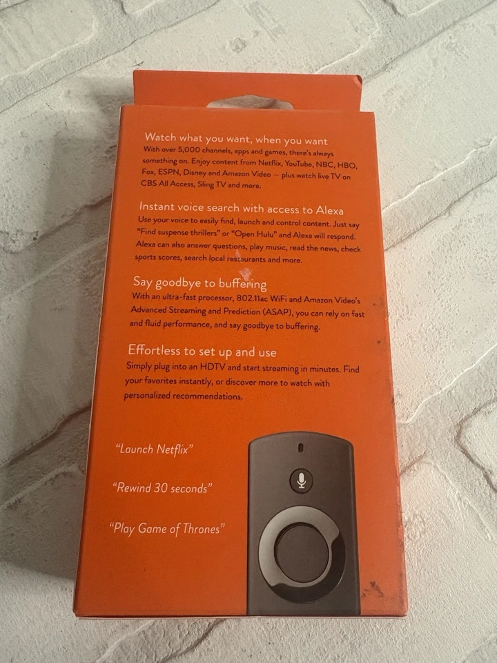 Amazon Fire TV Stick 2nd Gen Media Streamer with 2nd Gen Alexa Voice Remote - Image 2 of 4