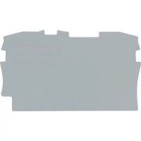 100Er Multipack Wago 2002-1291 Abschluss- Und Trennplatte Grau 100 St.