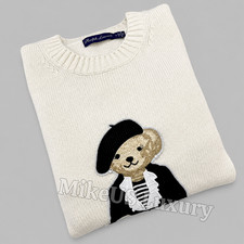 POLO RALPH LAUREN Polo Bear Cotton Sweater Women Small NWT
