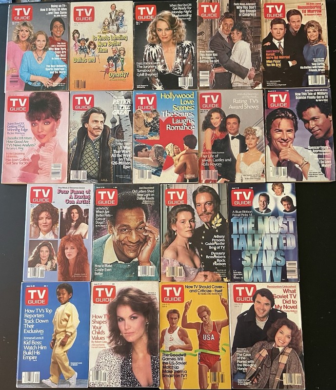 TV Guide lot of 18 1985/1986 Kansas City edition 