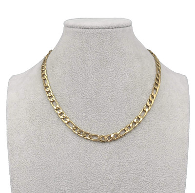 Hzman Figaro Chain Necklace Gold tone 16''
