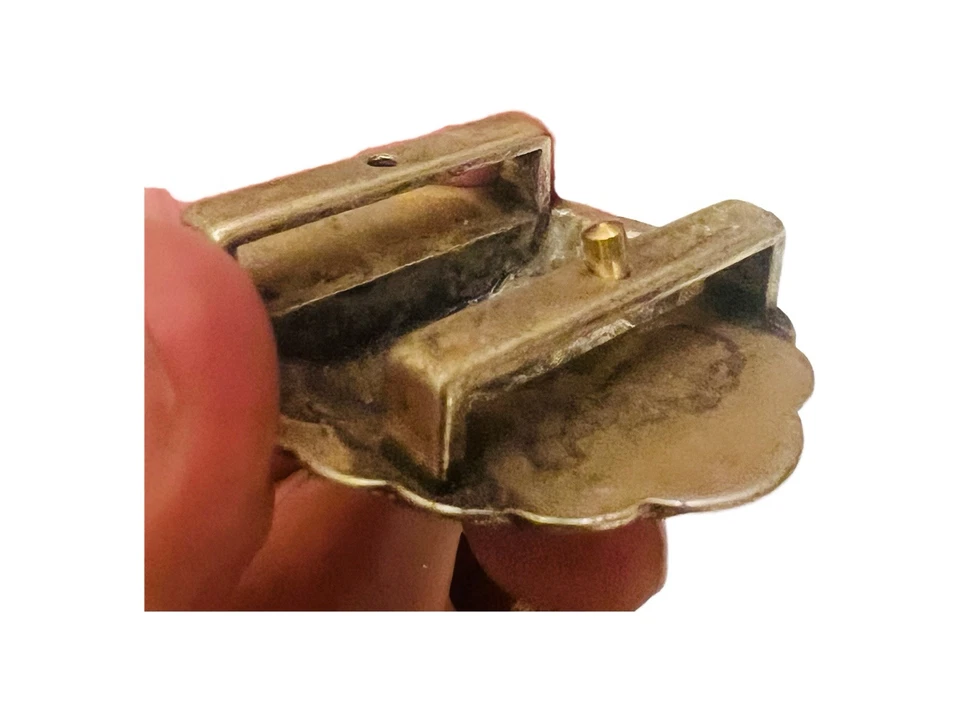 Western Turquoise Belt Concho Silver Tone Southwest Oval Shape 2.25” X 1.5” - Image 4 of 4