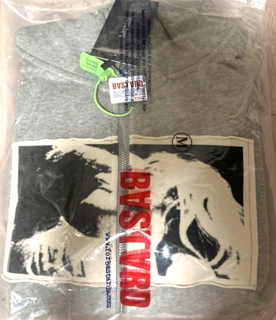 ENHYPEN Ni-ki bastard PUNK PRINT APPLIQUE HOODIE Zip-Up Hoodie M