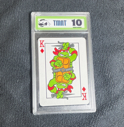 TMNT King of Diamonds Playing Card Graded 10 Gem Mint Comic Modern (1970-Now)