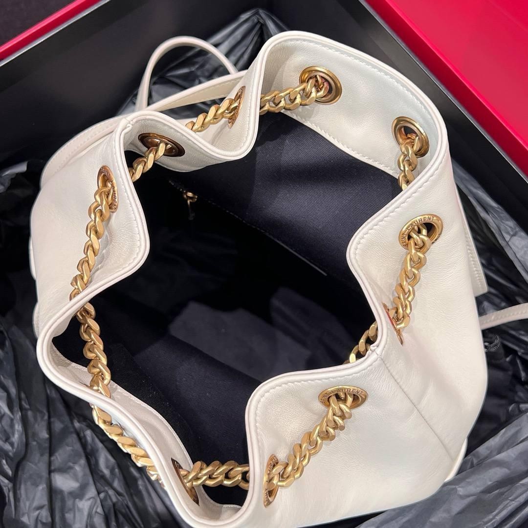 Zaino Saint Laurent vintage bianco