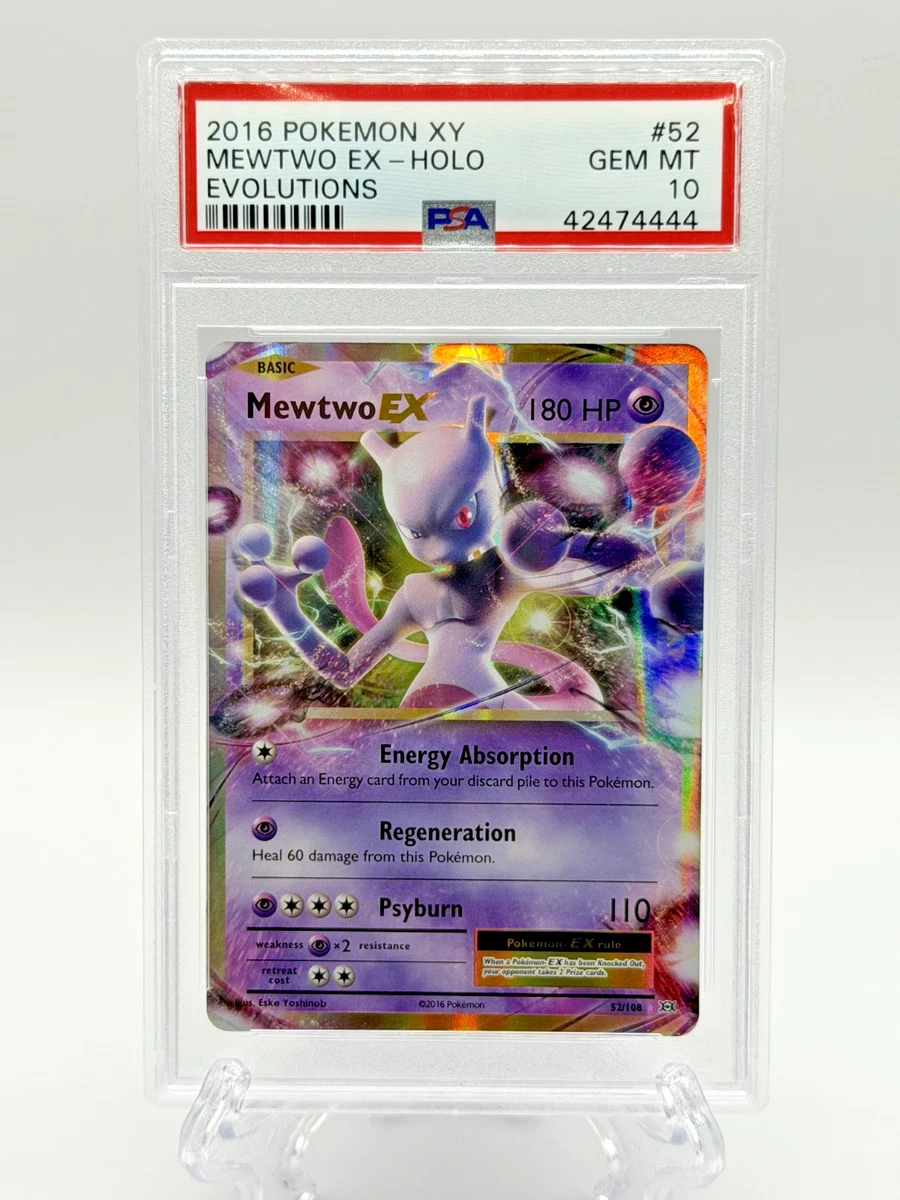 Mewtwo Pokémon TCG Evolutions Ultra Rare Individual Collectible