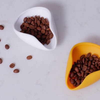 Silikon Kaffeebohnen Dosierbecher Blatt Tee Dosiergefäß für Rosinen, Nüsse