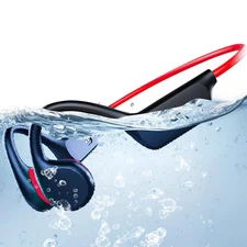 Atopskins Swimming Waterproof Bone Conduction Headphones Bluetooth 5.3 lPX8 U...