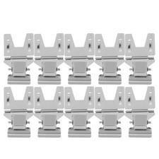 10Pcs Universal Metal Sign Clips for Supermarket Shelves and Merchandise Display