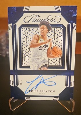 2024-25 Panini Flawless Framework Signatures Collin Sexton #FRM-CSX Blue /8 (AU)