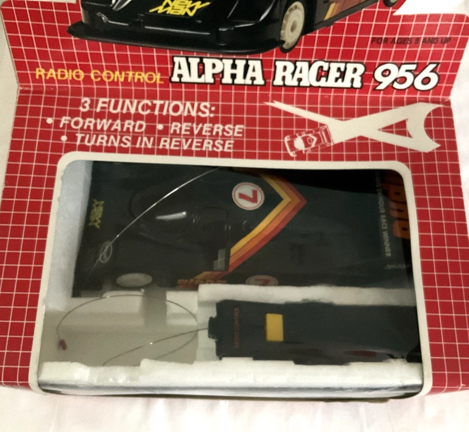 VINTAGE RC Alpha Racer 956. Batt-Op 1:18 Made Korea *NIB* Never Out Of Box! - Image 2 of 4