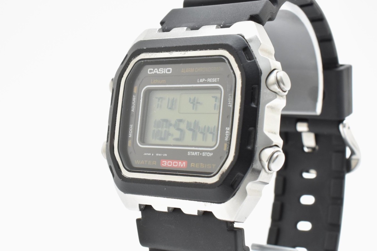 dw-3000 casio カシオ　the tank 300m防水 Vintage Casio Dw-3000 Digital Watch Water Resist 300m Stopwatch