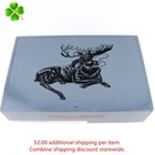 Chillin' Moose 6 x 60 Empty Wood Cigar Box 10" x 6.5" x 2.5"