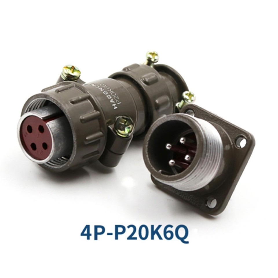 Sturdy Metal P20K6Q Aviation Plug Connector for Stable Circuit