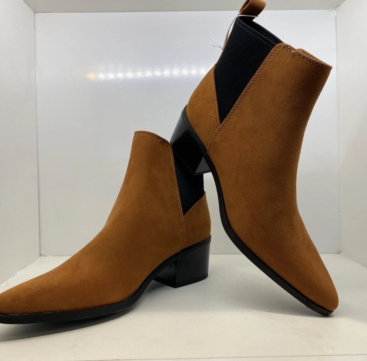 Cognac pointed hotsell toe booties
