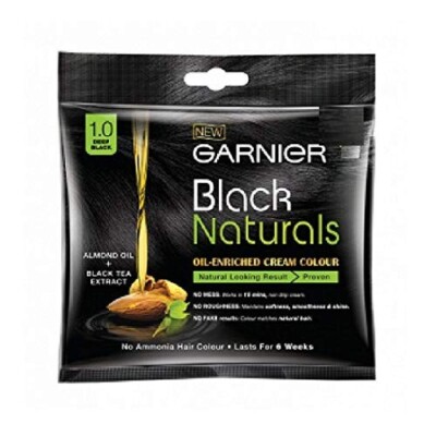 Garnier Deep Black Naturals Hair Colour (Pack of 4) 20ml'