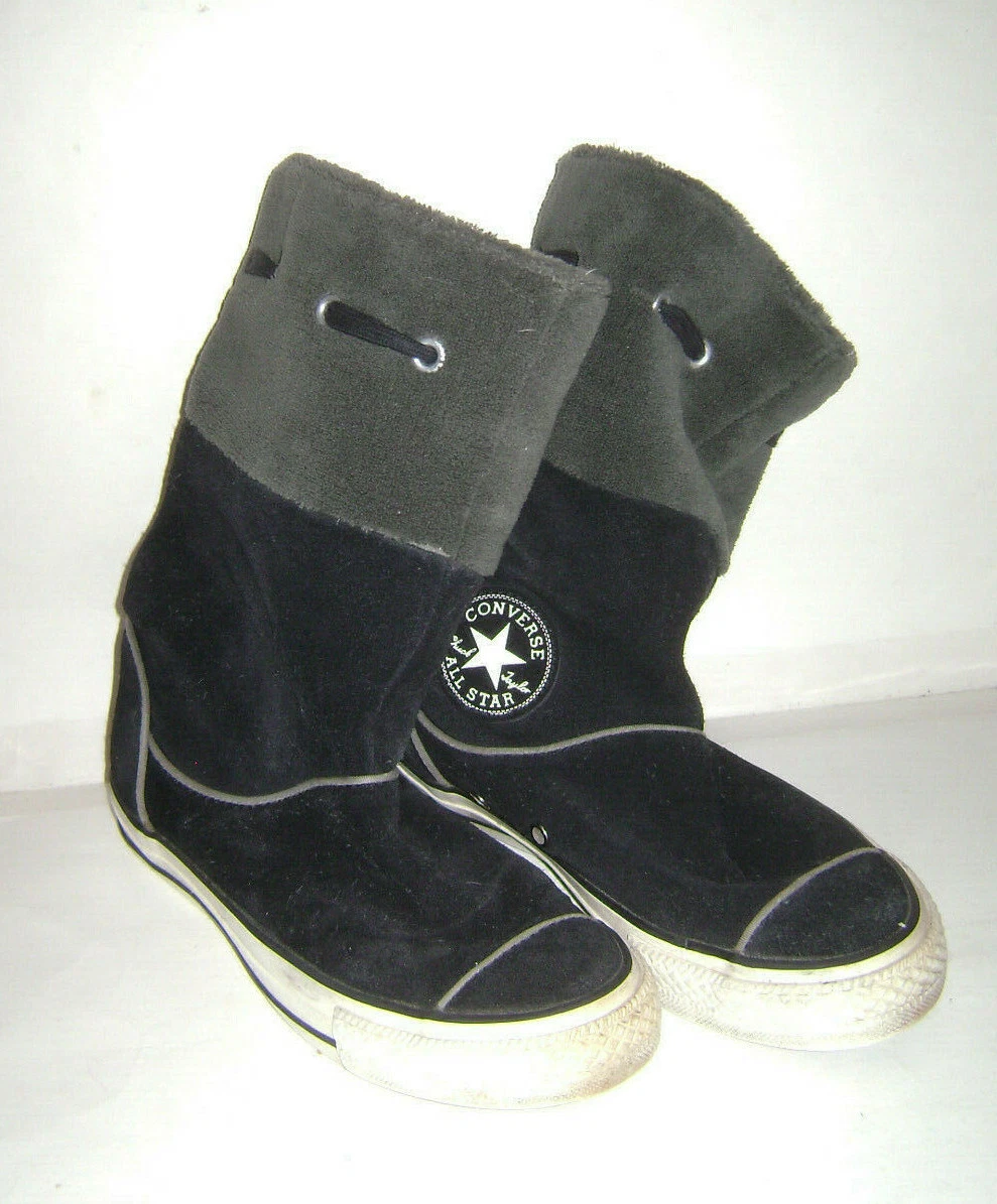 Black leather converse size 6 outlet