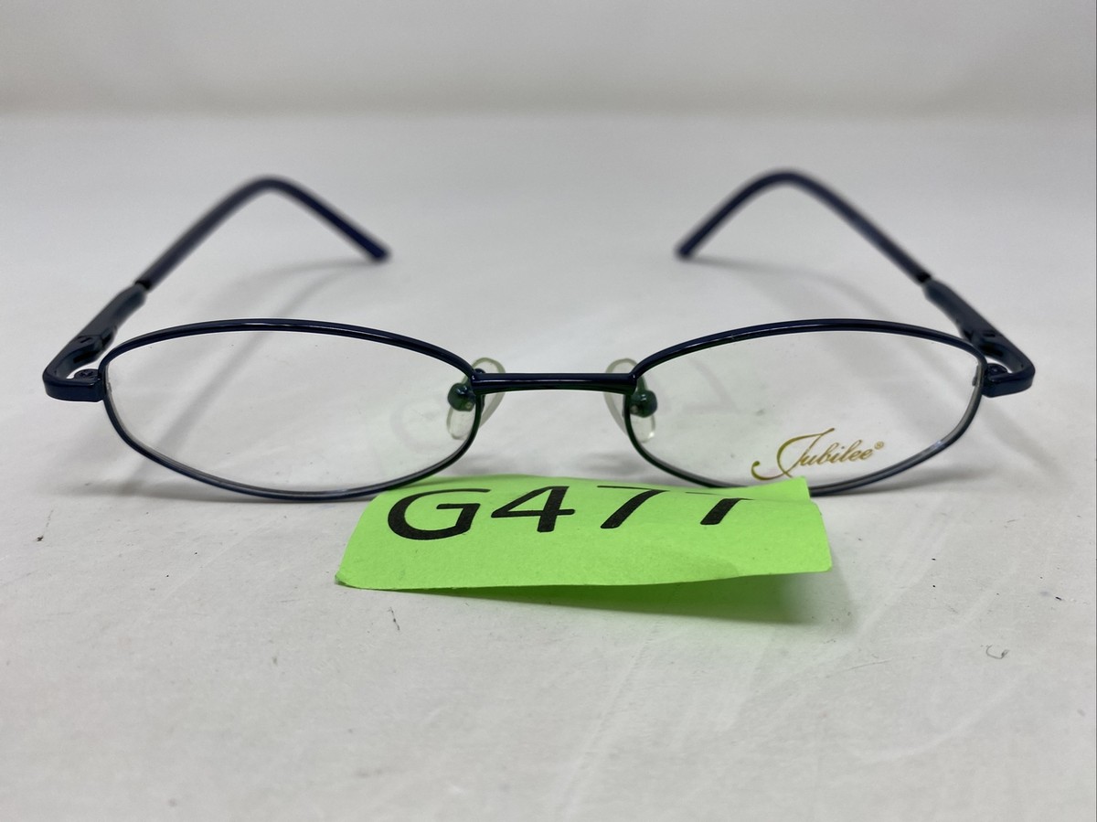 Jubilee JUBILEE 5737 BLUE 46-18-135 Blue Metal Full Rim Eyeglasses