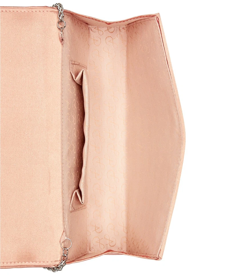 Bolso sin asas Adrianna Papell Sabrina cadena de hombro rubor plateado Foto 2 de 4