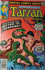 Marvel Comics Group Tarzan Lord Of The Jungle Feb 1977 No. 9 Histah The Serpent!