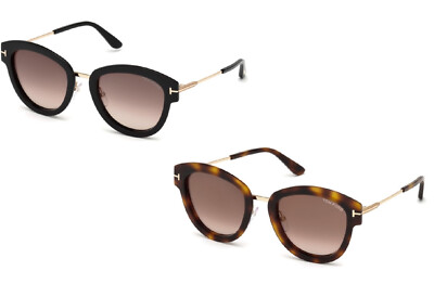 Tom Ford Mia TF-574 Sunglasses Brown Gold 52G New Tom Ford Mia TF-574 Sunglasses Brown Gold 52G Women main image 2