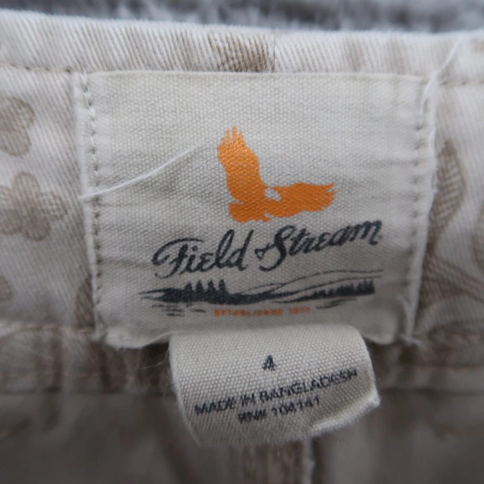 Pantalones Cortos Field & Stream Mujer 4 Beige Estampado Floral Algodón tiro bajo Informales 30x4 Foto 3 de 4