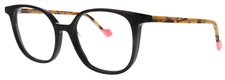 FACE A FACE NORMA 4 COL 100 BLACK W/TORTOISE TEMPLES AUTHENTIC EYEGLASSES 54-18