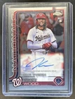 2025 Topps Chrome Update James Wood Rookie Debut Auto RC #CRDA-JWO Nationals